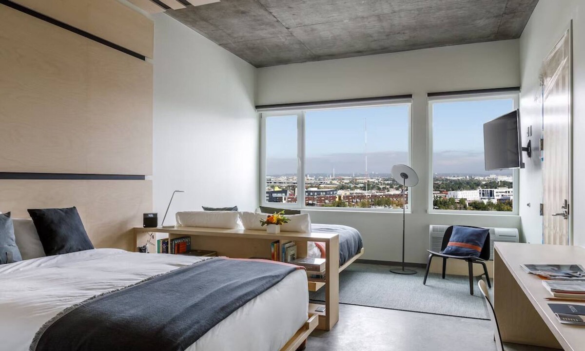 River North Art District Hotel | 2 Queen Mountain View: The Source Hotel, Plush Mattresses, Rooftop Pool, 2 Units