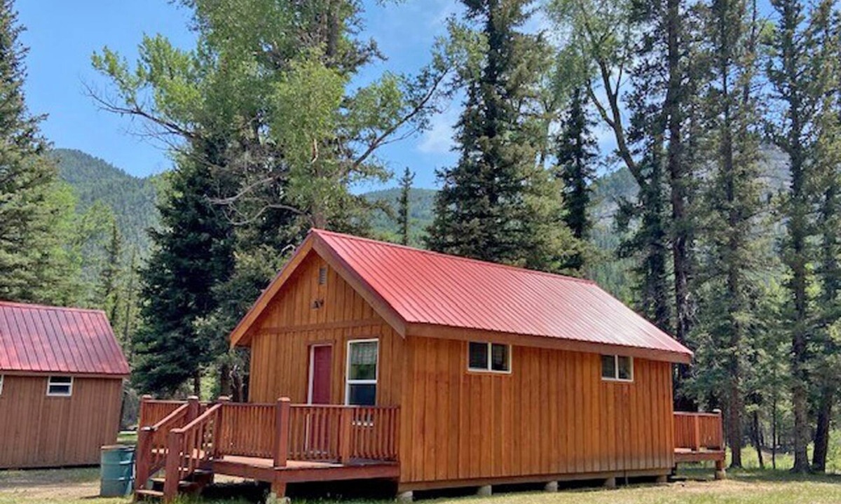 Capulin Cabin | AIYM Camp Riverfront Duplex Cabin, Alamosa Canyon!