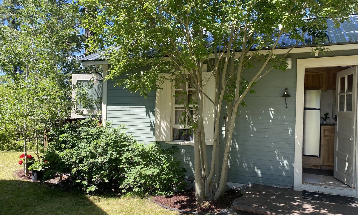 Bigfork Cabin | Cozy Cottage near Bigfork overlooking Flathead Lake in our Cherry Orchard