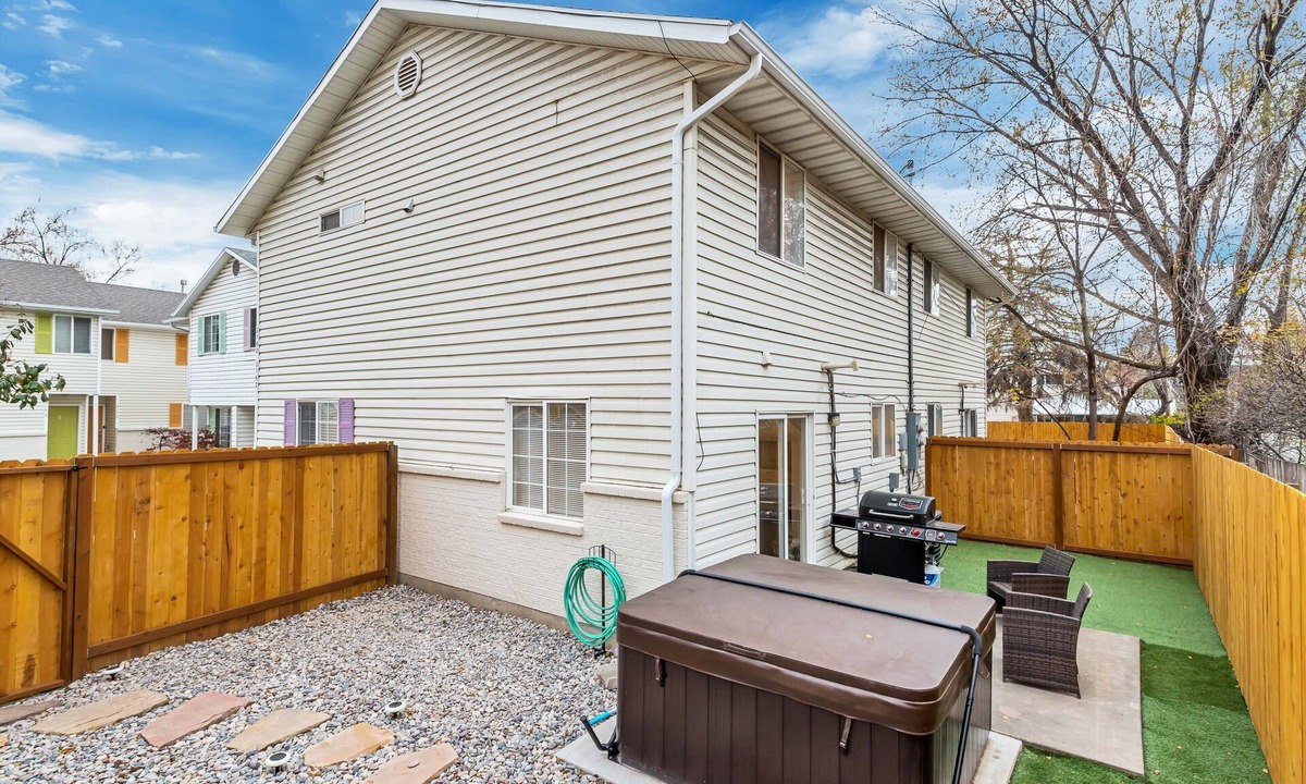 Millcreek House | Exclusive use hot tub with fenced yard!