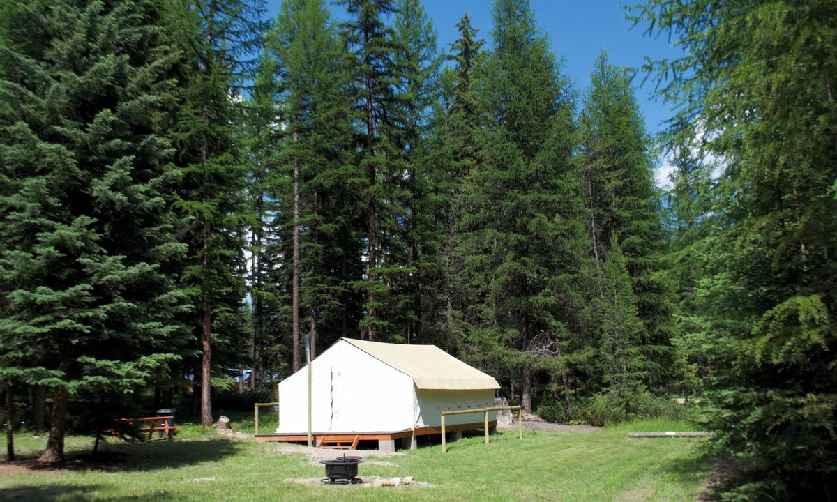 Trego RV Rental | Fortine Creek Campground - Glamping Tent