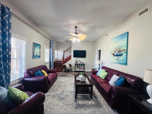 Cedar Point House | Pets welcome in a spacious 1 bedroom with a fenced in backyard and treadmill