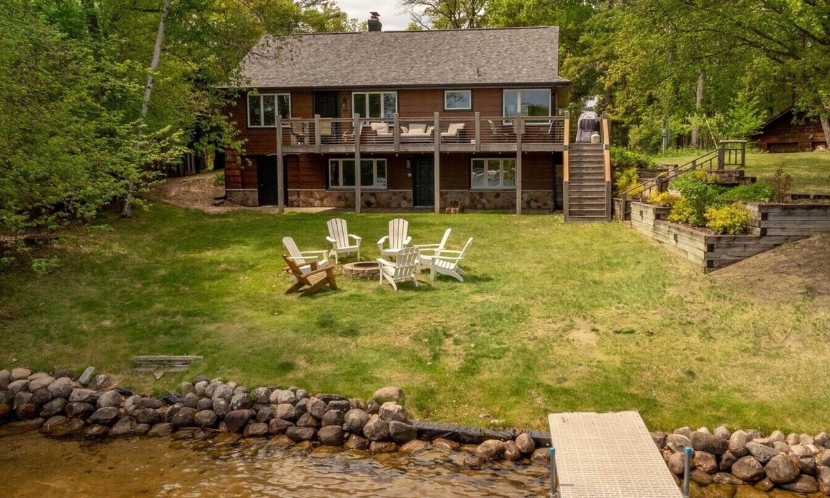 Crosslake House | Protected Channel, Swimming, Fishing from Dock