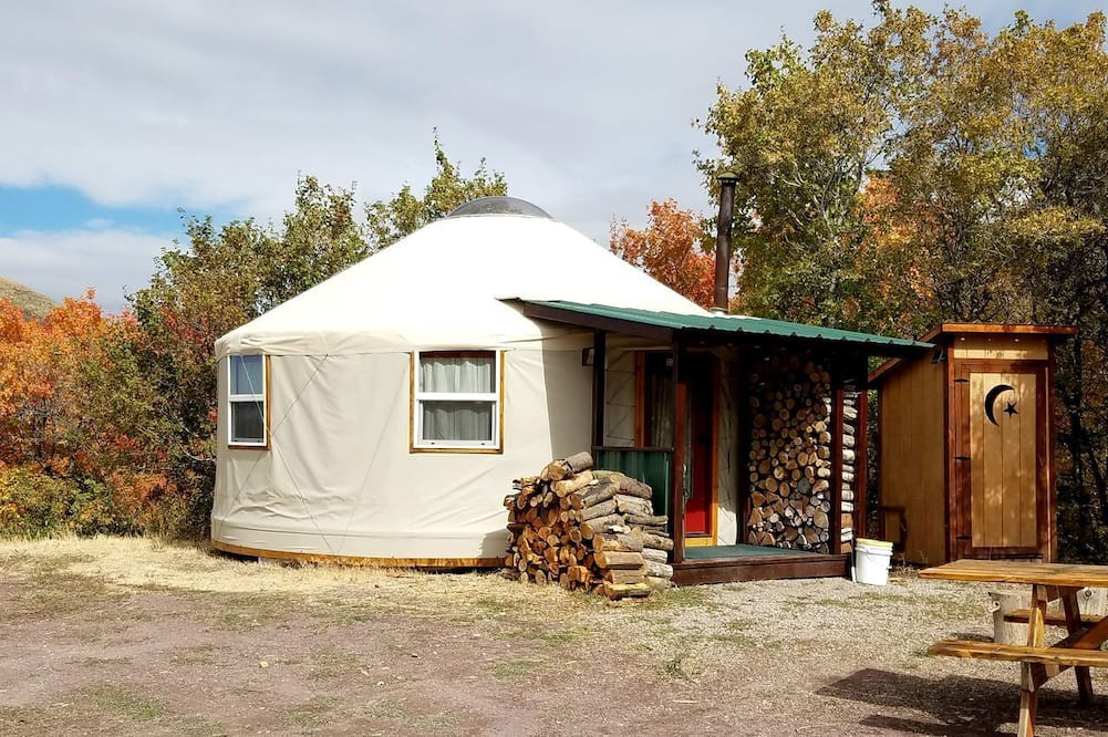 Pocatello Cabin | Secluded Cozy Yurt for Luxury Camping near Pocatello, Idaho