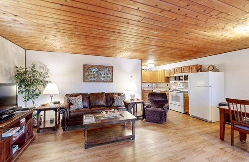 Whitefish Condo | Dog-friendly, lake-view condo with pool, hot tub & nearby beach - near parks