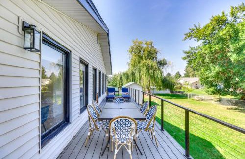 Kalispell House | Kalispell Gem Deck, Yard and Fireplace