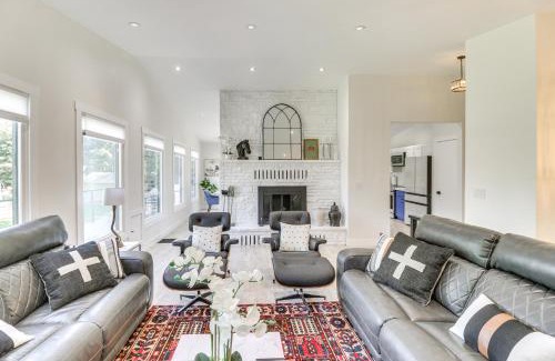 Kalispell House | Kalispell Gem Deck, Yard and Fireplace