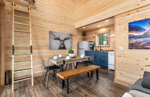 Polebridge Cabin | One of a kind views of Glacier National Park! Elkhorn Cabin at Thunderbird Ridge.