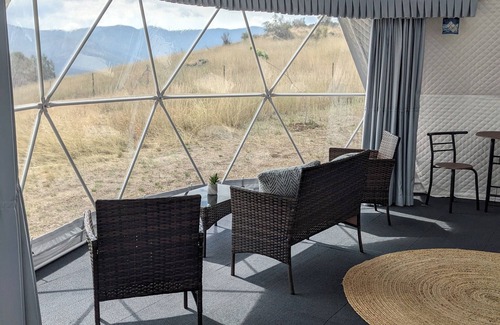 Plains RV Rental | The Bigfoot Dome with spectacular views in charming Plains, Montana.