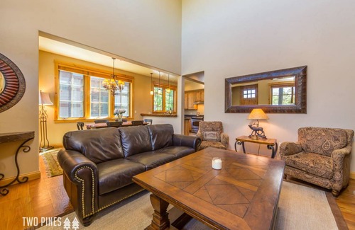 Big Sky House | Trotwood Townhome Cozy up to the Fireplace on a Snowy Night!