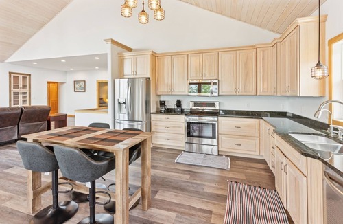 Crary Villa | 4BR Lakefront Fishing, Dogs OK Devils Lake