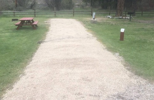 Ravalli County RV Rental | CAMP SULA - Rv Back In spot 15 - partial hook up