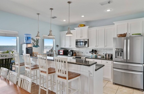 Crystal Beach House | Casa Azul- Beachfront, private walkover, cargo lift, amazing Gulf views!