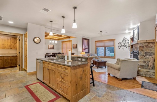 Bigfork Condo | Condo w/stone fireplace, A/C, near GNP - Marina Cay Estates Retreat