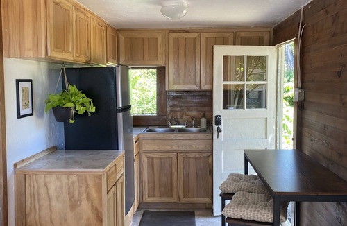 Bigfork Cabin | Cozy Cottage near Bigfork overlooking Flathead Lake in our Cherry Orchard
