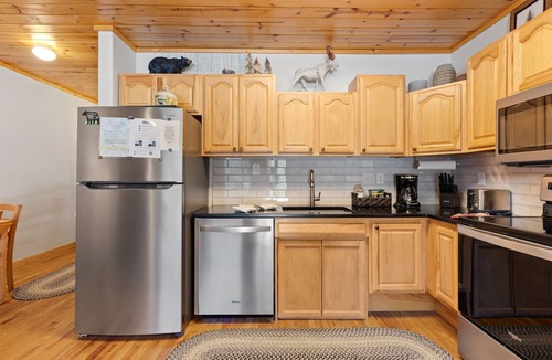 Fall River Estates Condo | Fall River Hideaway Fireplace Close to RMNP