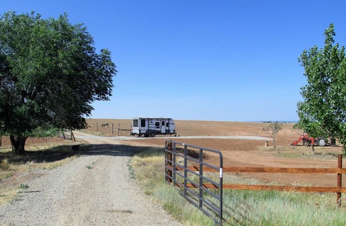Lewis House | Glamper - Camper set up in a campground or on our property