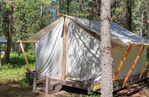 Olney RV Rental | Glamping Wall Tent 5 / Unfurnished