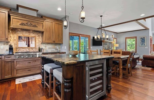New Buffalo House | Juniper Presents: NB Getaway with HotTub, Pool & Priv Screening Room