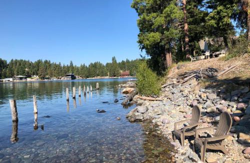 Woods Bay House | Lake Hospitality LLC Woods Bay property on Flathead Lake in Bigfork MT with 2 homes