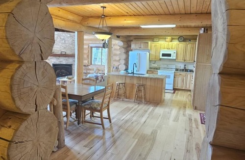 Polson House | Log Home with Lake Access and Views of the Missions