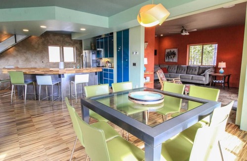 Columbia Falls House | Modern, Colorful home near Glacier Park w/hot tub!