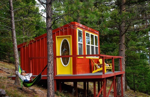 Missoula Cabin | Peaceful The Ranch Hand Cabin at The Hohnstead Glamping near Missoula, Montana