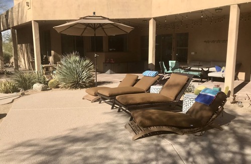 North Scottsdale House | Private Contemporary Adobe N. Scottsdale Golf Central, Resort Style Pool&Misters