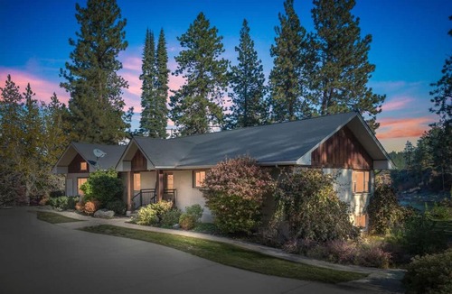 Post Falls House | Private Riverfront Estate with Kayaks & Views