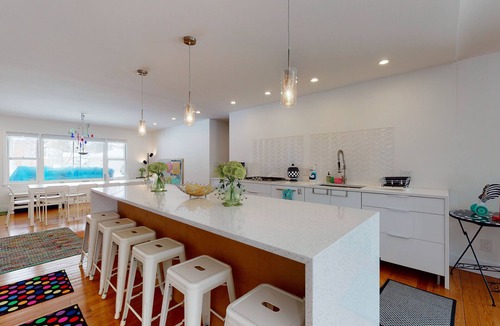 New Buffalo House | Quiet downtown home with hot tub, firepit, washer/dryer - walk everywhere