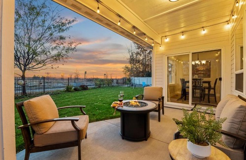 Meridian House | Relaxing Sauna Retreat Fire Pit and Swing Set