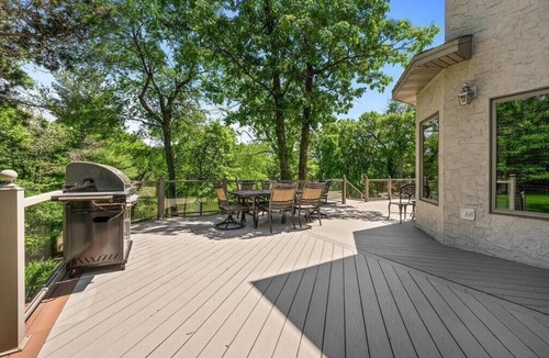 Oak Grove House | Riverfront vacation home with 2 full kitchens, a fitness center and sauna