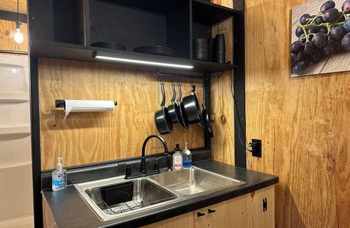 Lyndon Station Apartment | Rustic Tiny Haven in the Woods