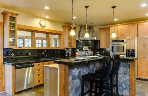 Warrior's Mark House | Spacious Breck Home - Walk to Town, Hot Tub, Pool Table, Decks, Kid/Pet Friendly