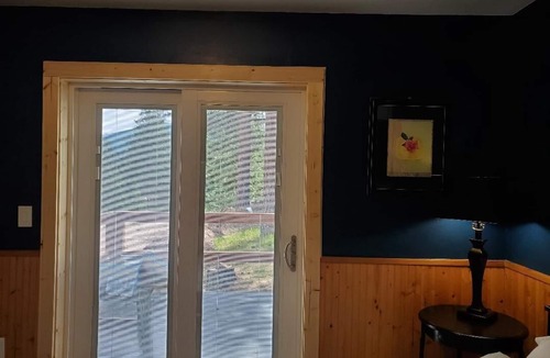 Plains Apartment | Studio bedroom, full bath, kitchenette, private deck, mountain views