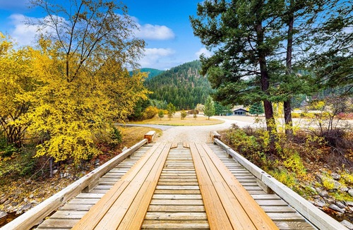 Sula Apartment | Studio Cabin on Acreage w/full kitchen, near hiking, fishing & skiing