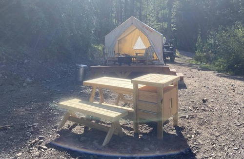 Missoula RV Rental | Tentrr Signature Site - Waylon's Way - Tentrr Plus Site open for winter camping