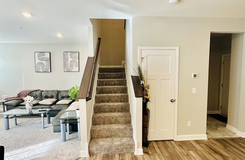 Maple Grove House | The Happy Hideaway suitable for mid-term rental, remote workers, & extended stay