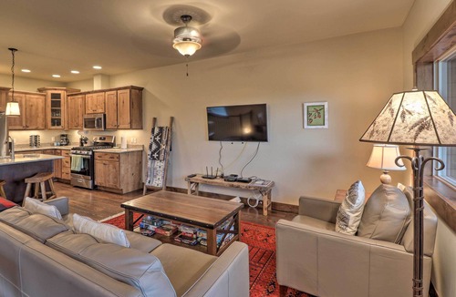 Bigfork Apartment | Walkable Bigfork Townhome: Fish, Hike & Ski!