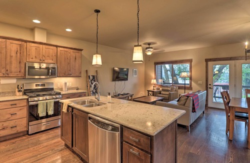 Bigfork Apartment | Walkable Bigfork Townhome: Fish, Hike & Ski!