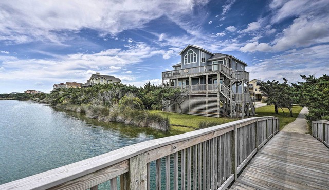 Avon Home on the Channel w/Deck & Views!