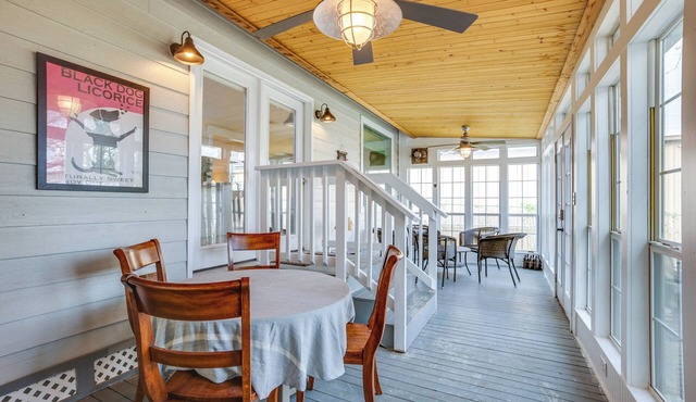 Backyard, Deck & Fire Pit: Conroe Getaway