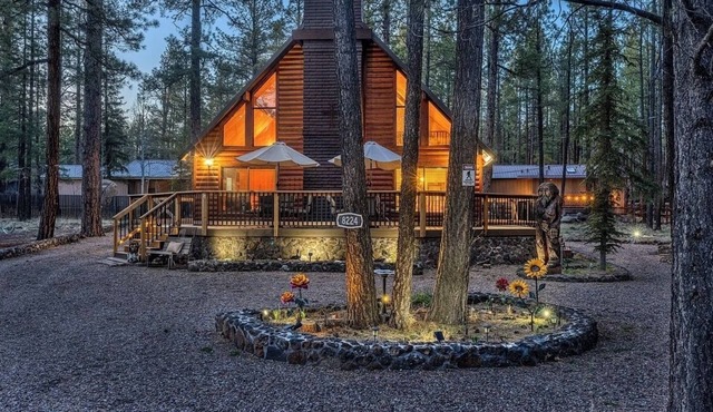 Indoor Outdoor Après Ski 4 Bdrm Pinetop Golf Cabin