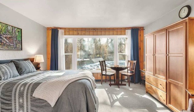 Riverfront Studio with Trail Access!