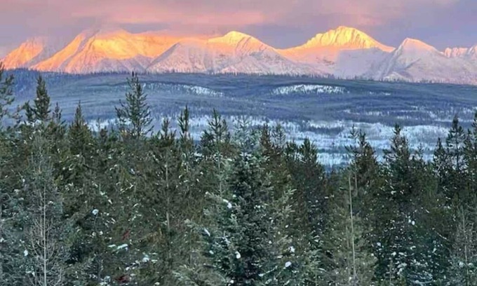 Polebridge Cabin | Stunning View of Glacier Park, from Cabin & Wall tents designed for Large Groups