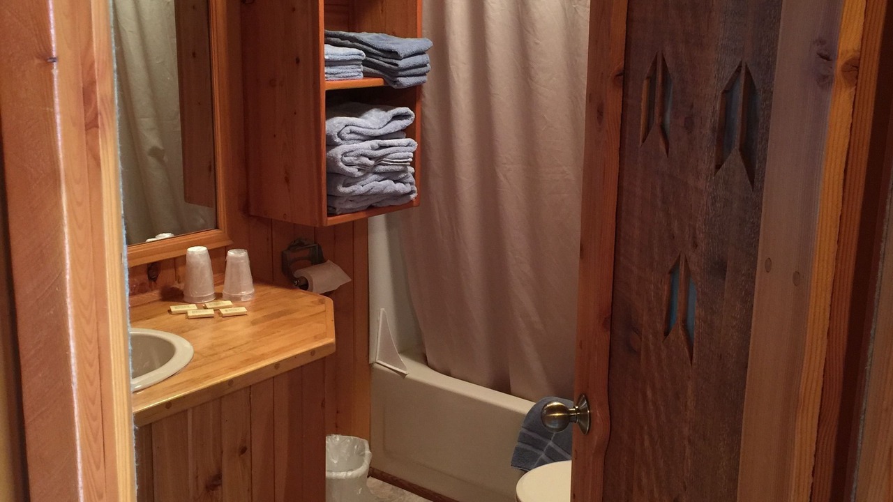 Photo of Bathroom in East Glacier Park Village